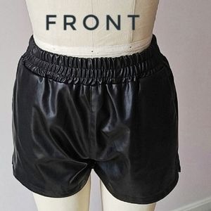 VEGAN leather shorts
